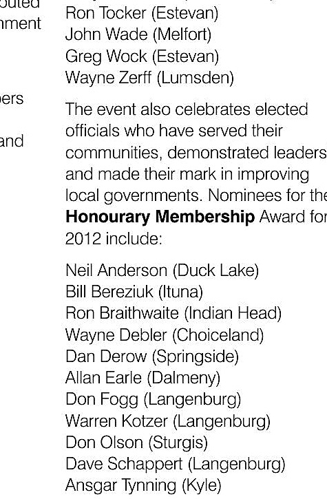 Utdrag fra Urban Voice med Ansgar Tynning blant de nominerte til Honorary Membership Award