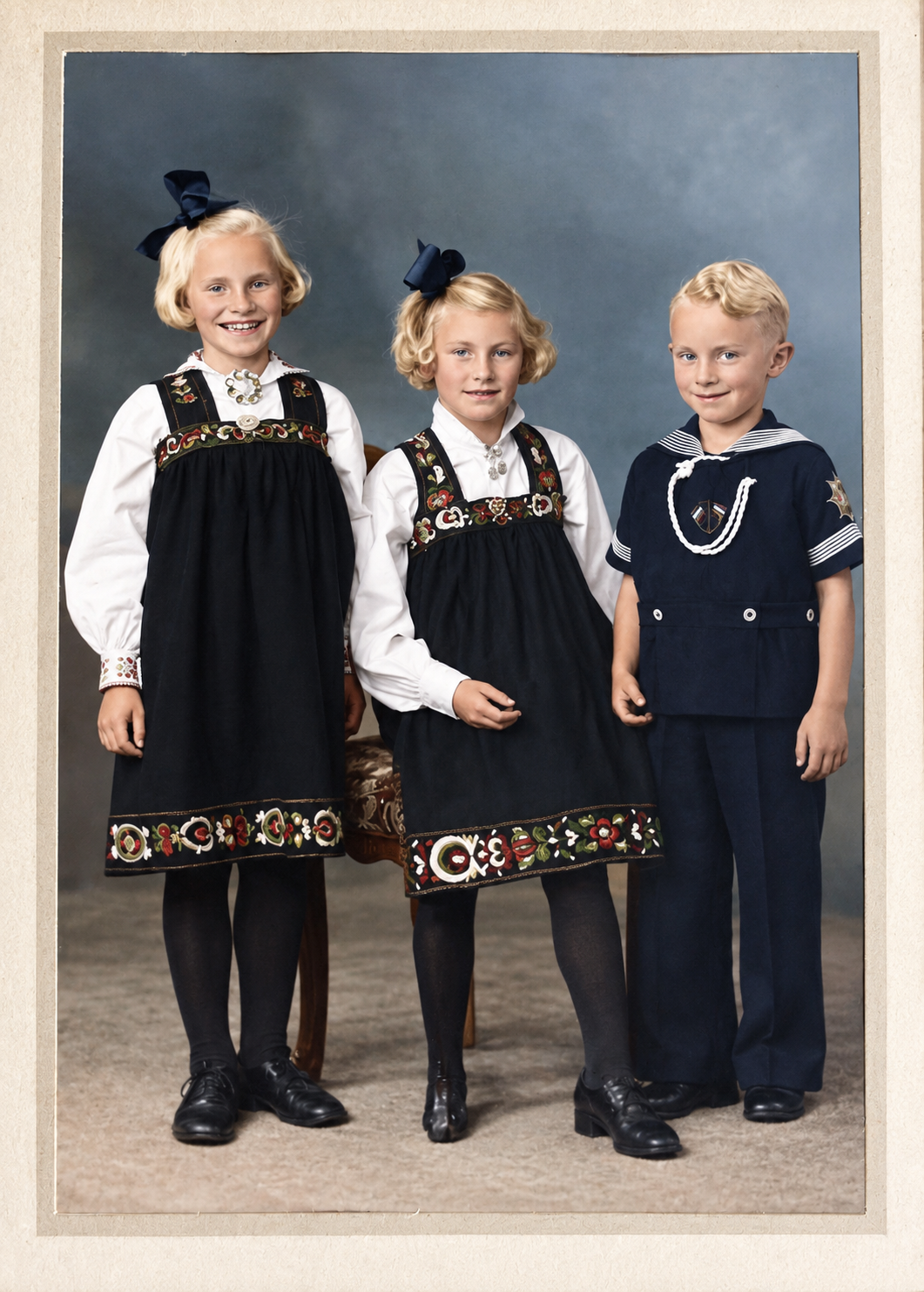 Aud, Hilda og Audun Medhus