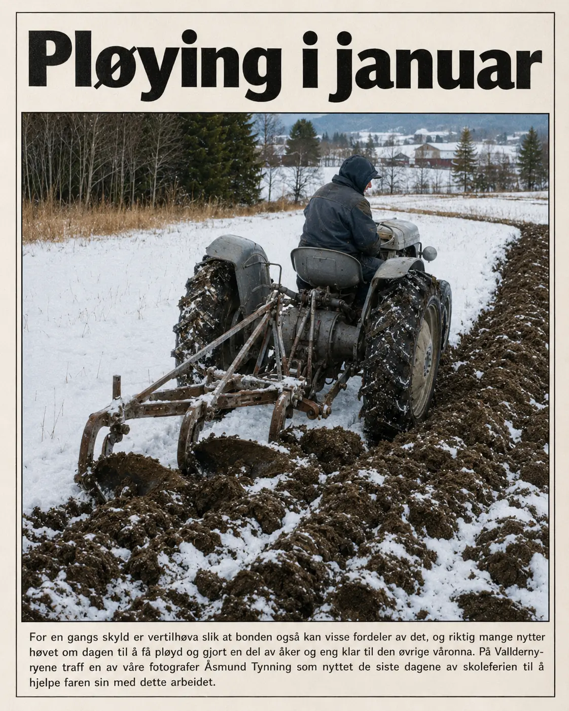 Pløying i januar