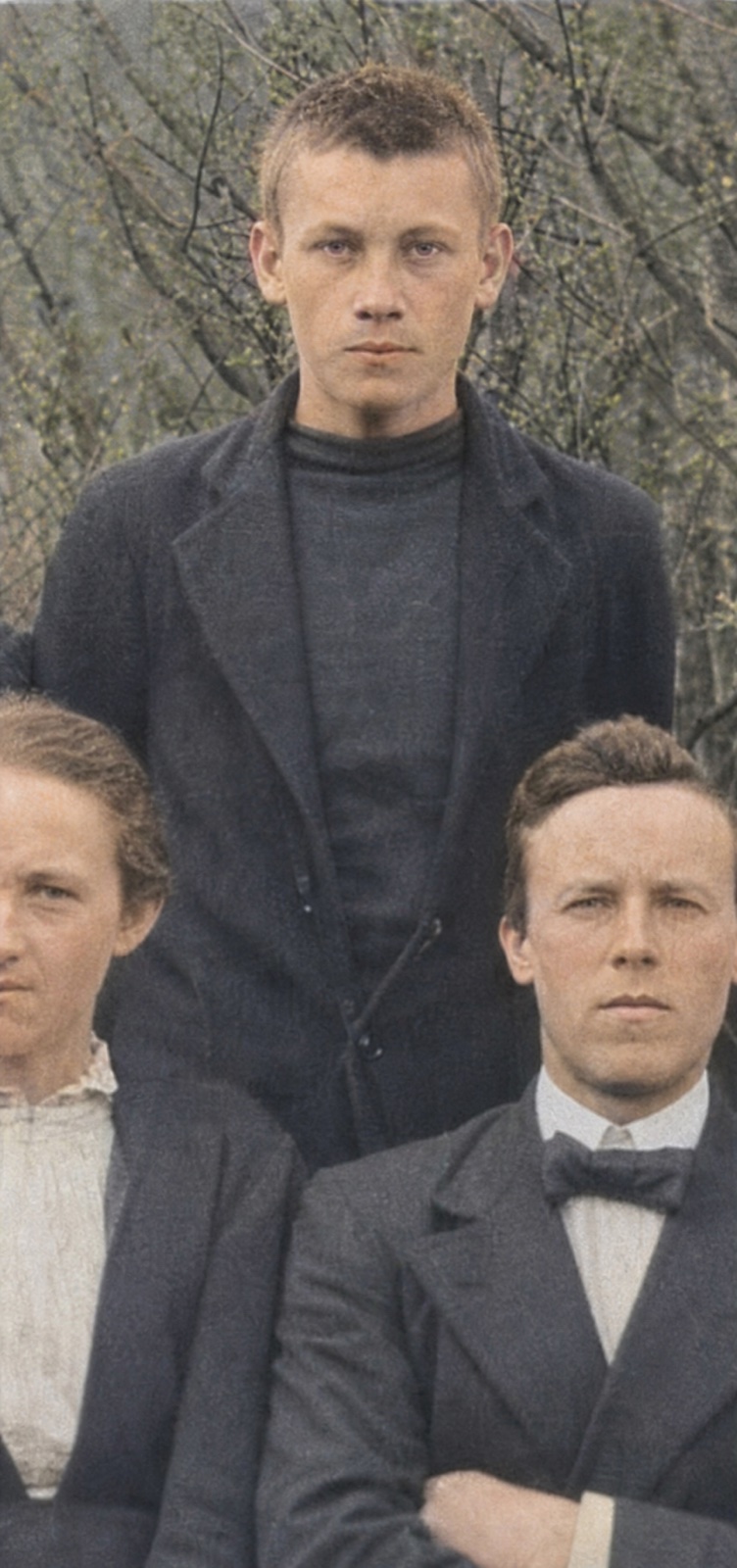 Portrettutsnitt av Irgens Olai Tynning fra et klassebilde i Brekke i 1920